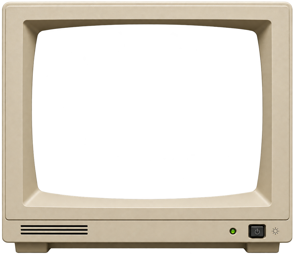 Vintage CRT monitor showing the Maya film